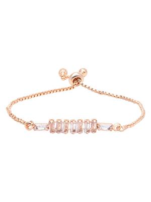 Cubic zirconia classic adjustable tennis charm bracelets friendship love christmas for women teen 3