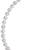 Stylish silver plated cubic zirconia american diamond adjustable bracelet for women & girls