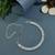 Stylish silver plated cubic zirconia american diamond adjustable bracelet for women