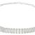 Stylish silver plated cubic zirconia american diamond adjustable bracelet for women