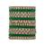 Gold plated traditional royal emerald velvet chuda bangle set kada for bridal/women (green)