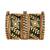 Gold plated traditional silk thread elegant green bangles chuda bangle set for bridal/women (green)