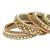 Gold plated traditional silk thread embellishments bangles chuda bangle set for bridal/women (mint)