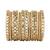 Gold plated traditional silk thread embellishments bangles chuda bangle set for bridal/women (mint)