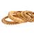 Gold plated traditional silk thread embellishments bangles chuda bangle set for bridal/women (gold)