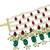Gold plated traditional pearl beaded adjustable bracelet with stone drops for women (adb559mg)