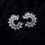 Silver color american diamond earrings