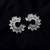 Silver color american diamond earrings