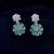 Rama Green color american diamond earrings