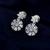 Silver color american diamond earrings