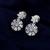 Silver color american diamond earrings