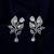 Silver color american diamond earrings