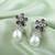Light purple color american diamond earrings