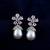 Pink color american diamond earrings