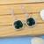 Green color american diamond earrings