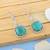 Rama green color american diamond earrings