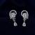 Silver color american diamond earrings