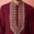 wine modal chanderi kurta - wedding embroidered ethnic wear