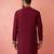 wine modal chanderi kurta - wedding embroidered ethnic wear