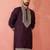 purple modal chanderi kurta - wedding embroidered ethnic wear
