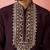 purple modal chanderi kurta - wedding embroidered ethnic wear