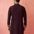purple modal chanderi kurta - wedding embroidered ethnic wear