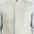 cream kia silk embroidered nehru jacket - wedding party ethnic wear
