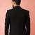 black bafta embossed blazer - wedding party formal ethnic wear