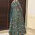 Aqua blue digital printed maslin anarkali palazzo style