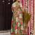 Green digital printed maslin anarkali palazzo style