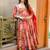 Pink digital printed maslin anarkali palazzo style