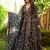 Black digital printed maslin anarkali palazzo style