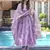 Lavender digital printed maslin anarkali palazzo style