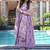 Lavender digital printed maslin anarkali palazzo style