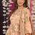 Peach digital printed maslin anarkali palazzo style