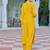 Floral Embroidered V-Neck Thread Work Straight Kurta With Palazzo