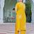 Floral Embroidered V-Neck Thread Work Straight Kurta With Palazzo