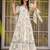 Cream heavy digital printed rayon gown style