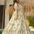 Off white heavy digital printed rayon gown style