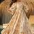 Beige heavy digital printed rayon gown style