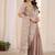 Chiku embroidered georgette saree