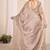 Chiku embroidered georgette saree