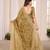 Gold embroidered georgette saree
