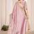 Pink embroidered georgette saree