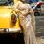 Chiku embroidered organza saree