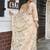 Chiku embroidered banarasi tissue saree