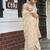 Chiku embroidered banarasi tissue saree