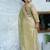 Pista embroidered banarasi silk saree