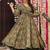 Dusty green heavy digital printed maslin anarkali palazzo style