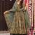Dusty green heavy digital printed maslin anarkali palazzo style